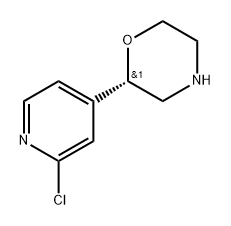 (S)-2-(2-Chloropyridin-4-yl)morpholine Structure