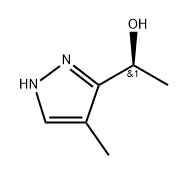 (S)-1-(4-Methyl-1H-pyrazol-3-yl)ethan-1-ol Structure