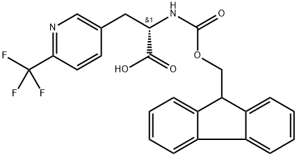 Fmoc-3-(6-CF3-3-pyridyl)-Ala-OH Structure