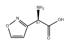 (R)-2-amino-2-(isoxazol-3-yl)acetic acid 구조식 이미지