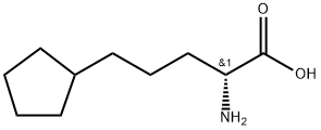 (R)-2-Amino-5-cyclopentylpentanoic acid Structure