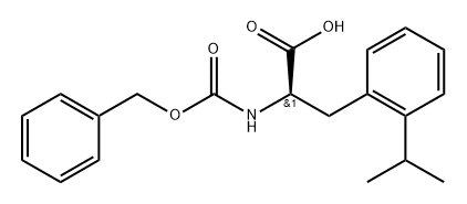 (S)-2-Benzyloxycarbonylamino-3-(2-isopropyl-phenyl)-propionic acid Structure