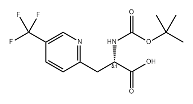 (S)-2-((tert-butoxycarbonyl)amino)-3-(5-(trifluoromethyl)pyridin-2-yl)propanoic acid Structure