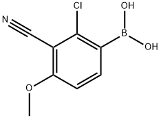 (2-chloro-3-cyano-4-methoxyphenyl)boronic acid Structure