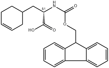 3-Cyclohexene-1-propanoic acid, α-[[(9H-fluoren-9-ylmethoxy)carbonyl]amino]-, (αS)- Structure