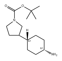 tert-butyl cis-3-(4-aminocyclohexyl)pyrrolidine-1-carboxylate Structure