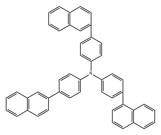 4-(1-Naphthalenyl)-N,N-bis[4-(2-naphthalenyl)phenyl]benzenamine Structure