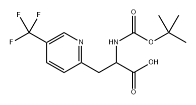 2-((tert-butoxycarbonyl)amino)-3-(5-(trifluoromethyl)pyridin-2-yl)propanoic acid Structure