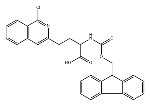 4-(1-chloroisoquinolin-3-yl)-2-({[(9H-fluoren-9-yl)methoxy]carbonyl}amino)butanoic acid Structure