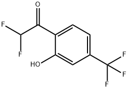 2,2-Difluoro-1-(2-hydroxy-4-(trifluoromethyl)phenyl)ethanone Structure