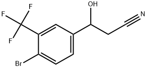 4-Bromo-β-hydroxy-3-(trifluoromethyl)benzenepropanenitrile Structure