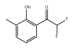 2,2-Difluoro-1-(2-hydroxy-3-methylphenyl)ethanone 구조식 이미지