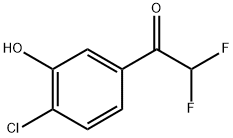 1-(4-Chloro-3-hydroxyphenyl)-2,2-difluoroethanone Structure