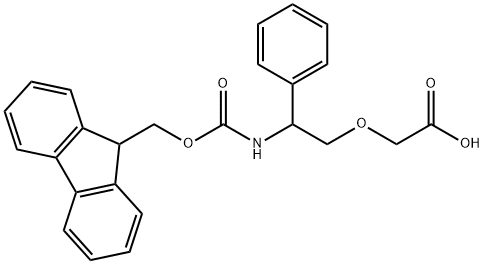 N-Fmoc-2-(2-amino-2-phenylethoxy)acetic acid Structure