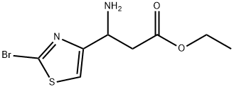 ethyl3-amino-3-(2-bromothiazol-4-yl)propanoate Structure