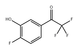 2,2,2-Ttrifluoro-1-(4-fluoro-3-hydroxyphenyl)ethanone Structure