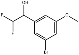 3-Bromo-α-(difluoromethyl)-5-methoxybenzenemethanol Structure