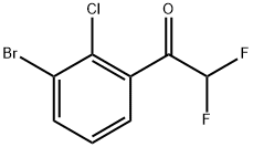 1-(3-Bromo-2-chlorophenyl)-2,2-difluoroethanone Structure