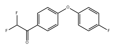 2,2-Difluoro-1-(4-(4-fluorophenoxy)phenyl)ethanone Structure