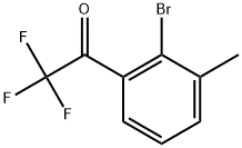 1-(2-Bromo-3-methylphenyl)-2,2,2-trifluoroethanone Structure