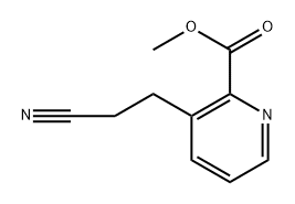 Methyl 3-(2-cyanoethyl)picolinate 구조식 이미지