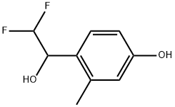 α-(Difluoromethyl)-4-hydroxy-2-methylbenzenemethanol Structure