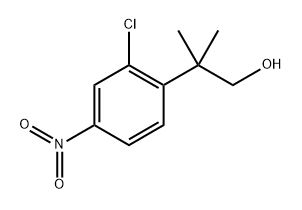 2-(2-chloro-4-nitrophenyl)-2-methylpropan-1-ol Structure