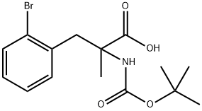 N-Boc-2-bromo-a-methyl-DL-phenylalanine Structure