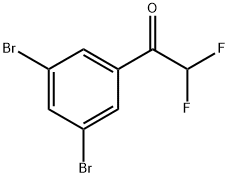 1-(3,5-Dibromophenyl)-2,2-difluoroethanone Structure