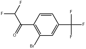 1-(2-Bromo-4-(trifluoromethyl)phenyl)-2,2-difluoroethanone Structure