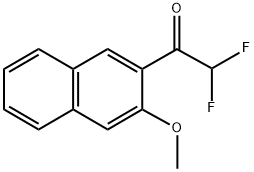 2,2-difluoro-1-(3-methoxynaphthalen-2-yl)ethanone Structure