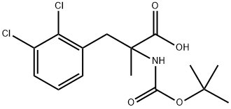 N-Boc-2,3-dichloro-a-methyl-DL-phenylalanine Structure