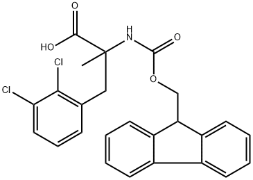 N-Fmoc-2,3-dichloro-a-methyl-DL-phenylalanine Structure