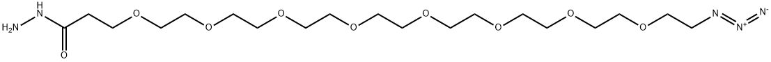 Azido-PEG8-hydrazide Structure