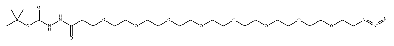 Azido-PEG8-t-Boc-hydrazide 구조식 이미지