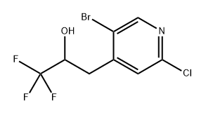 3-(5-bromo-2-chloropyridin-4-yl)-1,1,1-trifluoropropan-2-ol 구조식 이미지