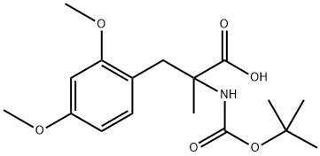 N-Boc-2,4-dimethoxy-a-methyl-DL-phenylalanine Structure