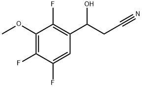 2,4,5-Trifluoro-β-hydroxy-3-methoxybenzenepropanenitrile Structure