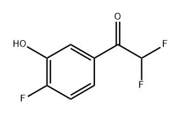 2,2-Difluoro-1-(4-fluoro-3-hydroxyphenyl)ethanone Structure