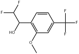 α-(Difluoromethyl)-2-methoxy-4-(trifluoromethyl)benzenemethanol Structure