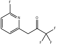 1,1,1-Trifluoro-3-(6-fluoropyridin-2-yl)propan-2-one Structure