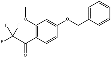 1-(4-(Benzyloxy)-2-methoxyphenyl)-2,2,2-trifluoroethanone Structure