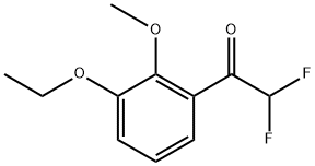 1-(3-ethoxy-2-methoxyphenyl)-2,2-difluoroethanone Structure