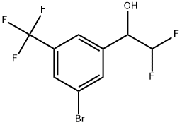 3-Bromo-α-(difluoromethyl)-5-(trifluoromethyl)benzenemethanol Structure