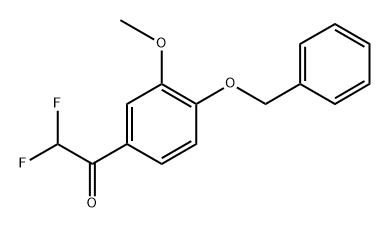 1-(4-(Benzyloxy)-3-methoxyphenyl)-2,2-difluoroethanone Structure