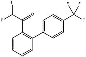 2,2-difluoro-1-(4'-(trifluoromethyl)-[1,1'-biphenyl]-2-yl)ethanone Structure