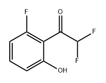 2,2-difluoro-1-(2-fluoro-6-hydroxyphenyl)ethanone Structure