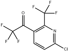 1-(6-Chloro-2-(trifluoromethyl)pyridin-3-yl)-2,2,2-trifluoroethanone Structure