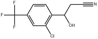 2-Chloro-β-hydroxy-4-(trifluoromethyl)benzenepropanenitrile Structure