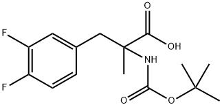 N-Boc-3,4-difluoro-a-methyl-DL-phenylalanine Structure